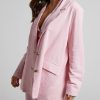 Women Office Relaxed Single Breasted Casual Streetwear Oversized Blazer Suit